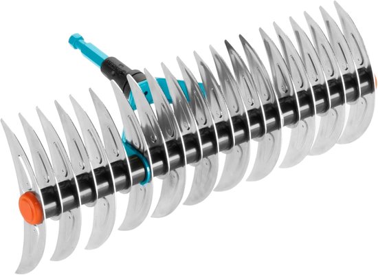 Verticuteerhark Gazon - Mos Vilt Verwijderaar - Gazon Onderhoud - Kwaliteitsstaal Werkkop - 35 cm Werkbreedte - Groen van Merkloos	