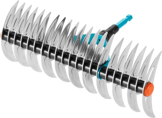 Verticuteerhark - Hark voor verwijderen van mos en vilt uit gazons van hoogwaardig kwaliteitsstaal (3392-20) 35x30x28 cm van GARDENA