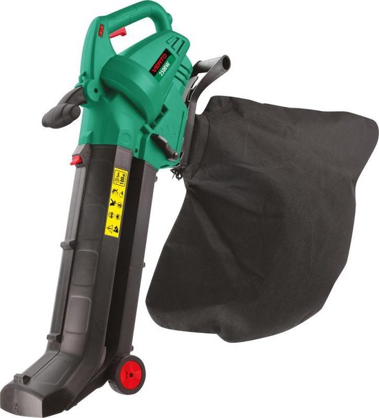 Verto Blad Blazer/Versnipperraar 2800w 40L Opvangzak 275 Km/h Zuig En Blaas Kracht Ergonomisch van Merkloos	