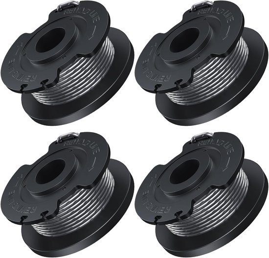 Vervangend maaidraad (4 rollen, F016800569 spoelen) – geschikt voor Bosch EasyGrassCut accugrasmaaiers – 1,65 mm x 4,9 m