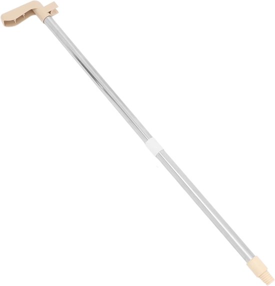 Vervangende Bezemsteel - Stoffer Handvat - Vloeren Schoonmaken - Veilig Vergrendelingsmechanisme - 84 cm Lengte - Zilver