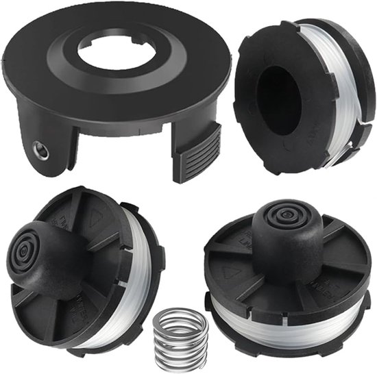 Vervangende draadspoel - 3+1+1 - voor grastrimmer - Vervangende draadspoelen geschikt voor bosmaaier, geschikt voor - Makita Akkusense, 18V DUR181 / RF/Z, 195858-1/196145-9 van Merkloos	