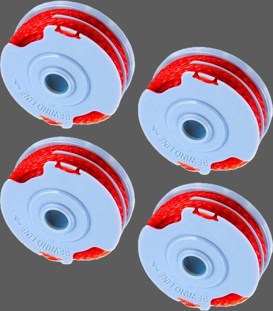 vervangende grastrimmer spoelen Set van 4 voor Flymo FLY021 dubbele autofeed nylon lijn 11 m (Φ1,5 mm) Flymo grastrimmers vervanging voor (FLY021/513937190) van Vervan
