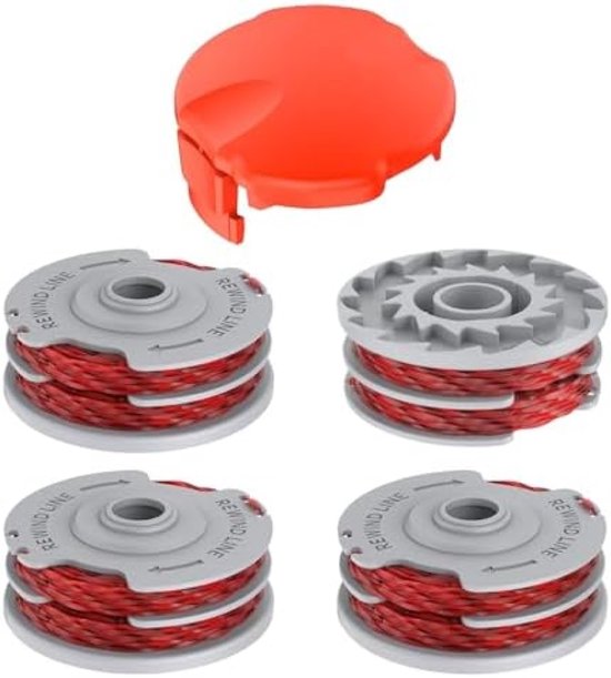 Vervangende grastrimmerspoel geschikt voor FLY021/513937190, Autofeed nylon spoel - 4 stuks van Merkloos	