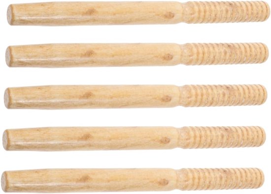 Vervangende Houten Handvatten - Gereedschap Stelen - Tuinonderhoud - Ergonomisch Ontwerp - 35 cm Lengte - Beige
