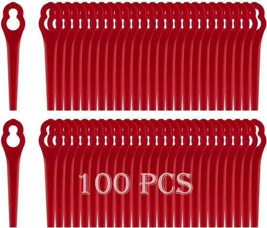 Vervangende messen Geschikt voor Einhell 90mm accu grasmaaiers, 100 stuks, compatibel met RG-CT 18/1 Li, GC-CT 18/24, GC-CT 18/24 P van Poktlife.