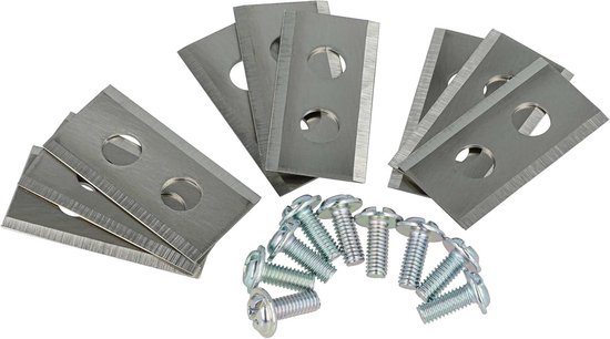 Vervangende Messen - Robotmaaier Mesjes - Gazon Onderhoud - Dubbelzijdig Scherp - 36 x 18 mm - Zilver