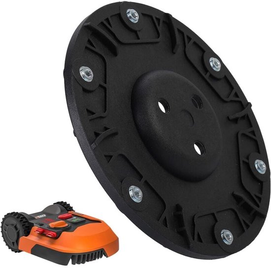 Vervangende messenschijf - Set - 6 messen spinner - geschikt voor Worx - Landxcape - Kress - Einhell robotmaaiers van GENISYS.