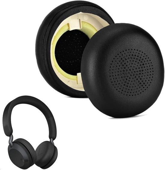 Vervangende oorkussens voor Evolve2 65 - Evolve2 40 - Elite 45H draadloze headset - hoofdtelefoon - 1 paar vervangende oordopjes - comfortabele oorkussens - accessoires voor hoofdtelefoon van Merkloos	