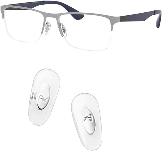Vervangende Push-in Neus Pads voor Ray-Ban RB6335 Brillen - 14mm Reparatie Kits - Bonus Lensdoek (Zilver) - Goud - Goud van Merkloos	