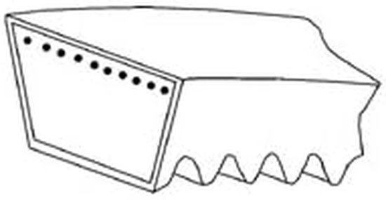 Vervangende Riem - Machine Onderdeel - Onderhoud Tuinapparatuur - Precisie Pasvorm - 10x8x850mm - Zwart