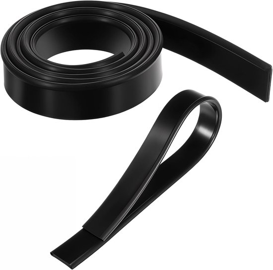 Vervangende rubberen lip, 105 cm, zwart rubberen lip, raamtrekker, vervangend rubber voor douche, badkamer, spiegel van Merkloos	
