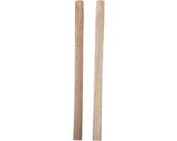 Vervangende Schoffelsteel - Houten Handvat Tuingereedschap - Tuinonderhoud - Ergonomisch Ontwerp - 49.5 cm - Lichtbruin