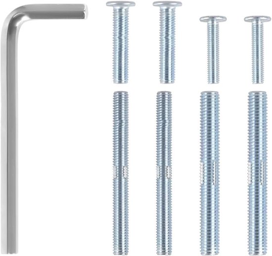Vervangende schroeven voor kattenkrabpaal - kattenhenneptouw - kraspaalschroeven met 4 stuks M10 & 4 stuks M8-schroeven en zeshoekige sleutel voor kattenkrabpaal (niet inbegrepen kattenkrabpaal) van VOLPOY
