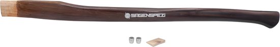 Vervangende steel - Reservehandvat hout - Splijten van hout - Duurzaam hickory materiaal - 80 cm lengte - Bruin van Merkloos	
