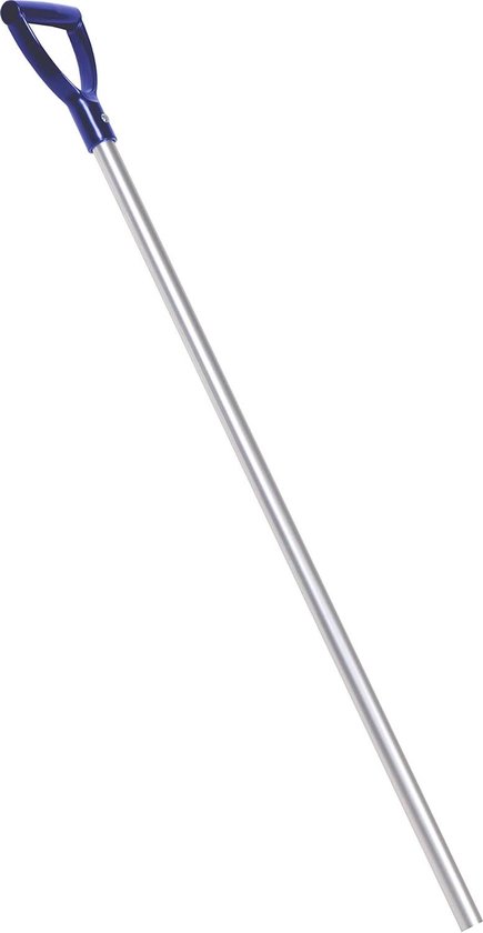 Vervangende steel - Zweedse vork steel - Mest verplaatsen - Aluminium met handgreep - 115 cm - Blauw
