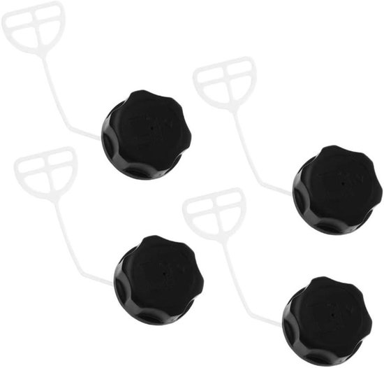 Vervanging Kettingzaag Olie Lijn - Gas Cap Grasmaaier - Onderhoud Tuinmachines - Duurzaam PA6 Materiaal - 4 stuks - Zwart