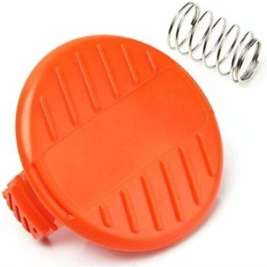 Vervangingsonderdelen geschikt voor 2 spoelkappen en veren geschikt voor BLACK + DECKER STC1815 GL4525 grasmaaiers, 385022-03.