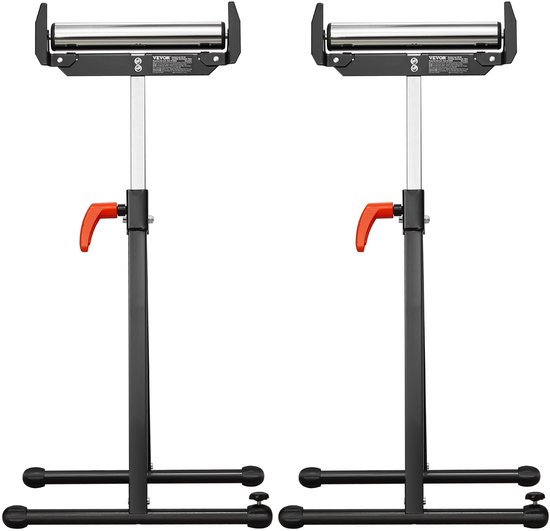 VEVOR 2x rolstandaard rolstandaard verstelbaar 68-109cm werkstandaard opvouwbaar 113kg