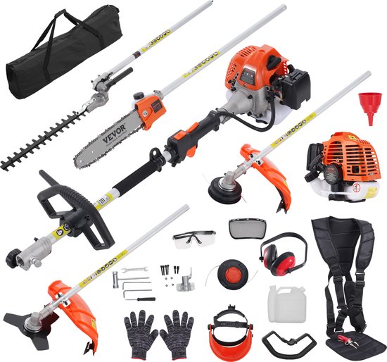 VEVOR 5-In-1 Heggenschaar Benzine Heggenschaar 26cc Heggenschaar Met Lange Steel 0,54l van Merkloos	