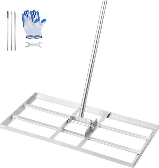 VEVOR Gazonhark met steel Nivelleerhark Gazononderhoud 355x762mm van Merkloos	