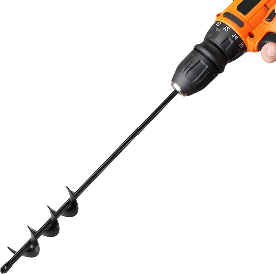 VEVOR Grondboorpaalboor Grondgatboor Tuinboor voor Boormachine 4x42cm van Merkloos	