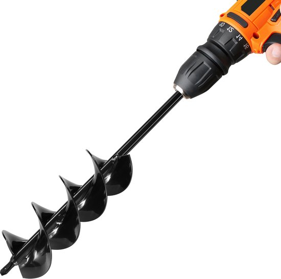 VEVOR Grondboorpaalboor Grondgatboor Tuinboor voor Boormachine 8x41cm van Merkloos	