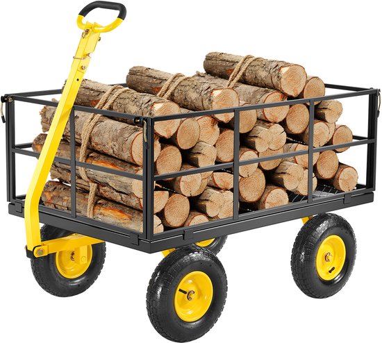 VEVOR Handkar Transportkar Tuinkar Gereedschapskar Handkar 116,8x76x43cm van Vevor