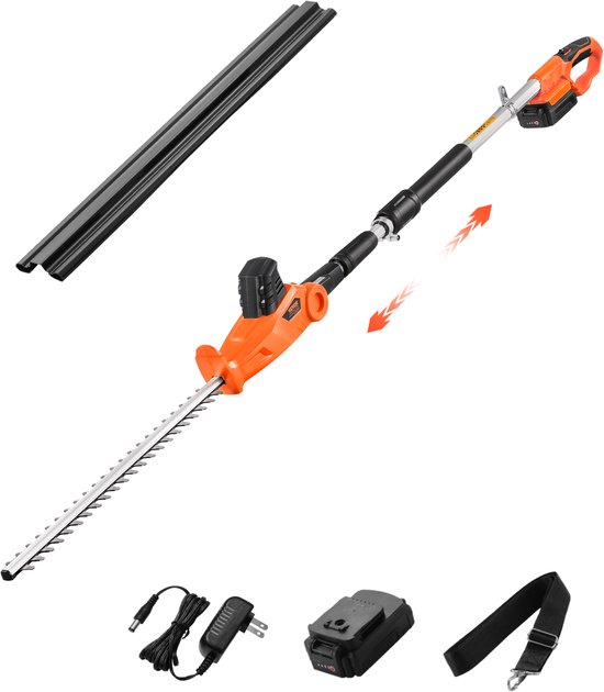 VEVOR Heggenschaar Draadloze Heggenschaar Elektrische Heggenschaar 1200rpm 51cm Mes van Vevor