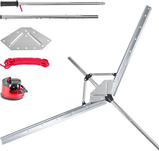 VEVOR Lake Weed Cutter Pond Harke Lake Harke 157cm Snijbreedte 9m Touw van Merkloos	