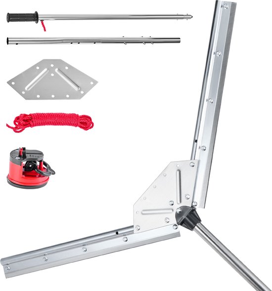 VEVOR Lake Weed Cutter Pond Harke Lake Harke 939mm Snijbreedte 9m Touw van Merkloos	