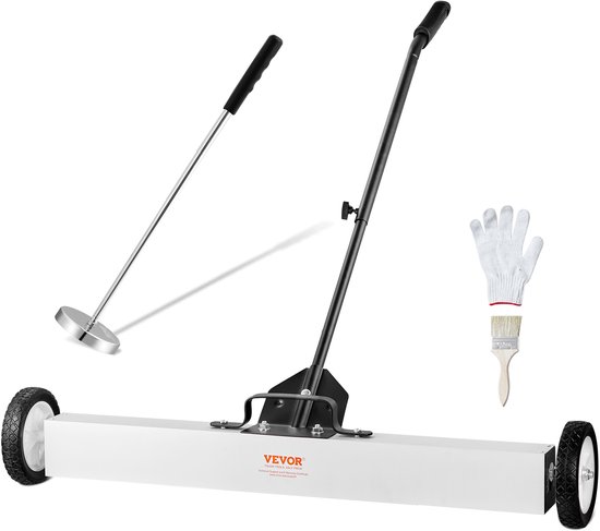 VEVOR Magneetveger Telescopische Magneetbezem Tapijtveger Oprolbaar 91cm