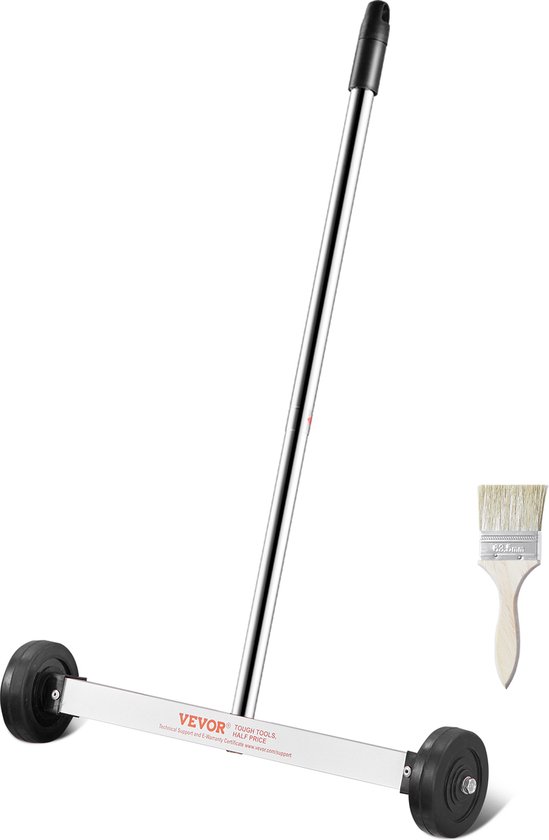 VEVOR Magnetische Veegmachine Telescopische Magnetische Bezem Tapijtveger 38cm 3,6kg van Merkloos	