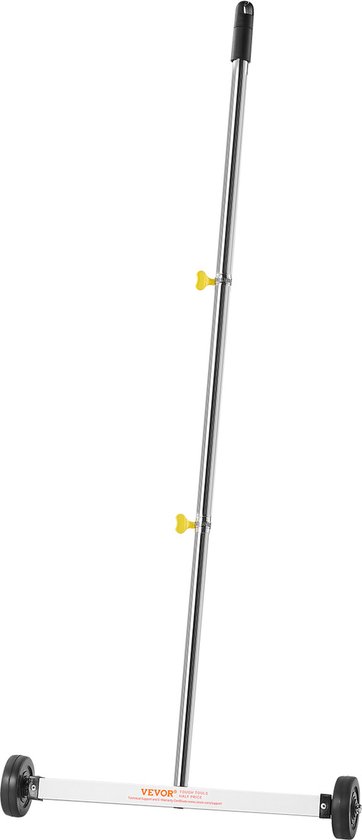 VEVOR Magnetische Veger met Wielen, 43 Cm, Draagvermogen 4,5 Kg, Magnetische Borstel met Verstelbare Handgreep, voor Het Oppakken Van Spijkers en Schroeven, Reiniging voor Garages, Dakprojecten van Merkloos	