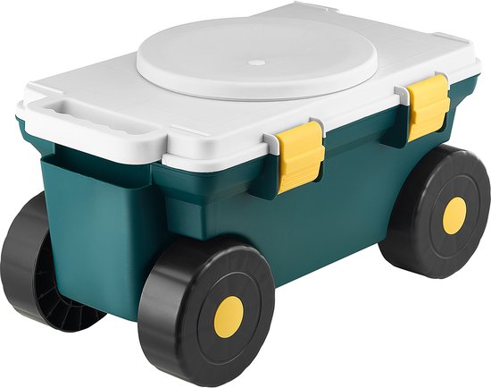VEVOR Mobiele tuinstoel Opbergvak Rolstoel Tuinhulpstoel Kar 52x31x28cm
