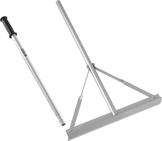 VEVOR Teerstrooier 508 mm, Aluminium Teerkrabber, Grindkrabber met 1510 mm Handvat, Asfalthark voor het Egaliseren van Asfalt en Grond, Betonbestrating, Zand Gladmaken, Zonder Tanden van Merkloos	