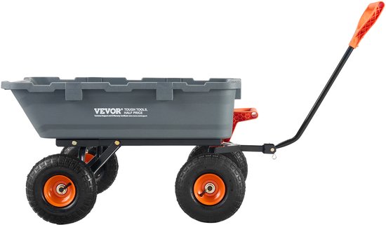 VEVOR transportwagen tuinwagen kruiwagen handkar kantelfunctie 360kg van Merkloos	