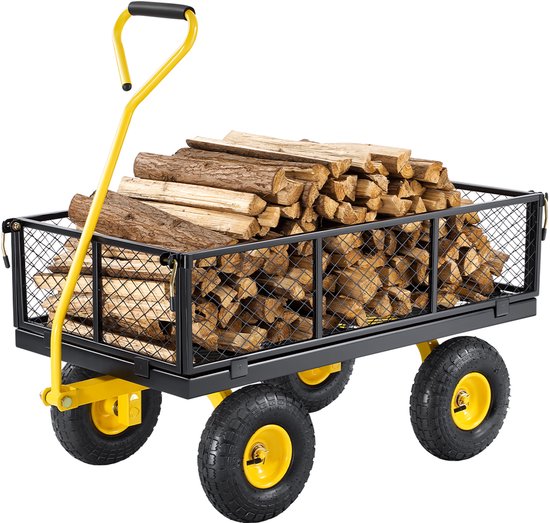 VEVOR Tuinkar Handkar Transportkar Gereedschapskar Handkar 965x560x535mm van Merkloos	