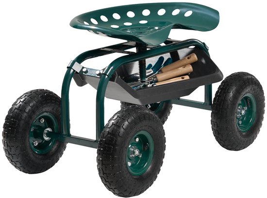 VEVOR Tuinrolstoel Mobiele Tuinstoel All-Terrain Wielen 800x487x460/540mm van Merkloos	