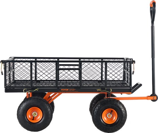 VEVOR tuinwagen steekwagen tuinwagen uitrustingswagen kruiwagen kantelbaar 400kg van Merkloos	
