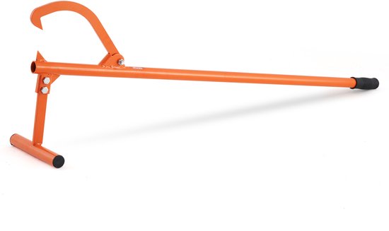 VEVOR Velheffer 1219mm Boomstamlift Draaihaak Houtkantelaar Valhulp 38cm van Merkloos	