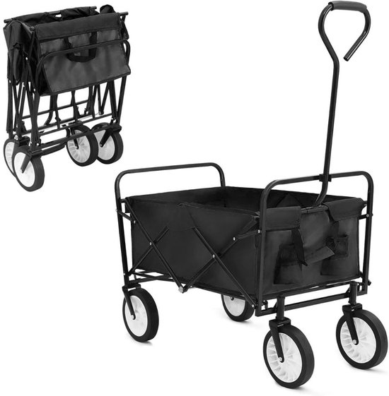 VH Supplies® Bolderkar Opvouwbaar - Bolderwagen - Handkar - 98L - Max 80kg van VH Supplies