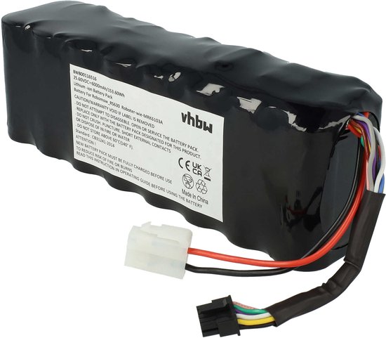 VHBW-accu compatibel met Robomow RS615 Pro, RS612 Pro, RS615, RS625, RS612U, RS622U, RS622, RS622 Pro en RS615U grasmaaiers (6000mAh 25,6V LiFePO4)