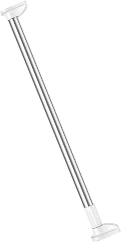VHV - Douchestang - uitschuifbare gordijnroede 50–80 cm - RVS telescopische stang zonder boren - voor douchegordijn en nis