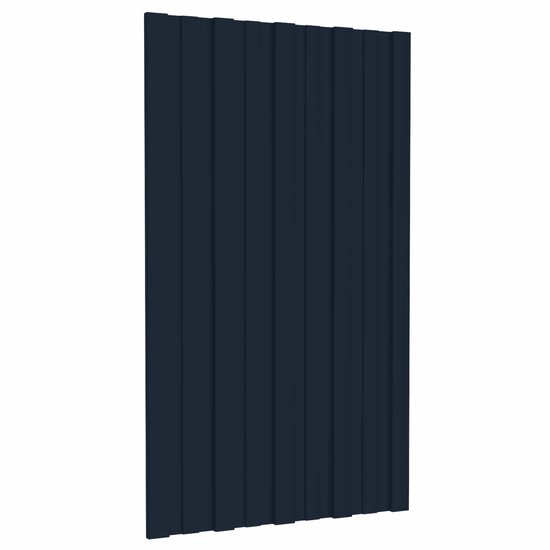 vidaXL - Dakpaneel - 12 - pcs - Antracietkleurig - 80 - x - 45 - cm