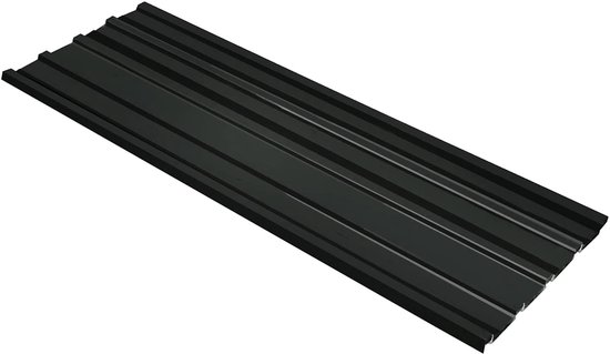 vidaXL - Dakpaneel - 12 - st - Antraciet - 129 - x - 45 - cm - Gegalvaniseerd - staal