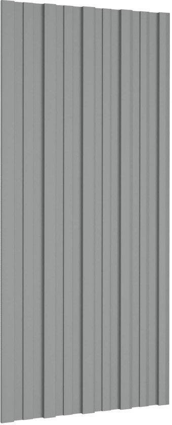 vidaXL - Dakpaneel - 36 - pcs - Grijs - 100 - x - 45 - cm - Gegalvaniseerd - staal