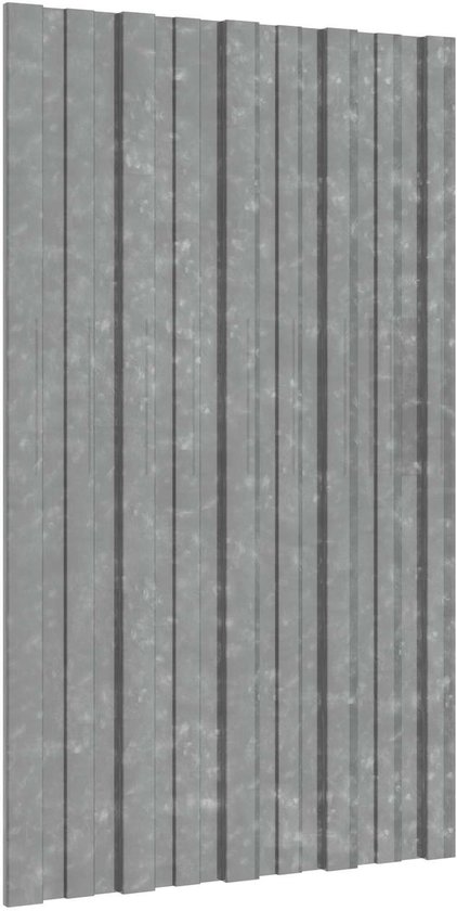 vidaXL - Dakpaneel - 36 - pcs - Zilverkleurig - 80 - x - 45 - cm - Gegalvaniseerd - staal