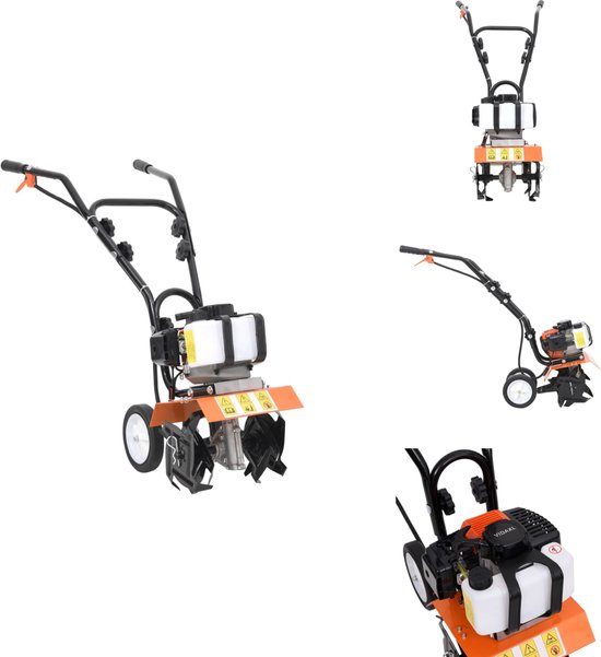 vidaXL Frees - Frezen - Benzine Frees - Cultivator - Grondfrees benzine 52 cc van Merkloos	