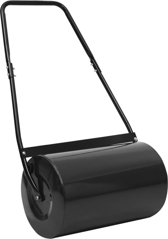 vidaXL - Gazonroller - 50 - L - 63 - cm - zwart van VidaXL